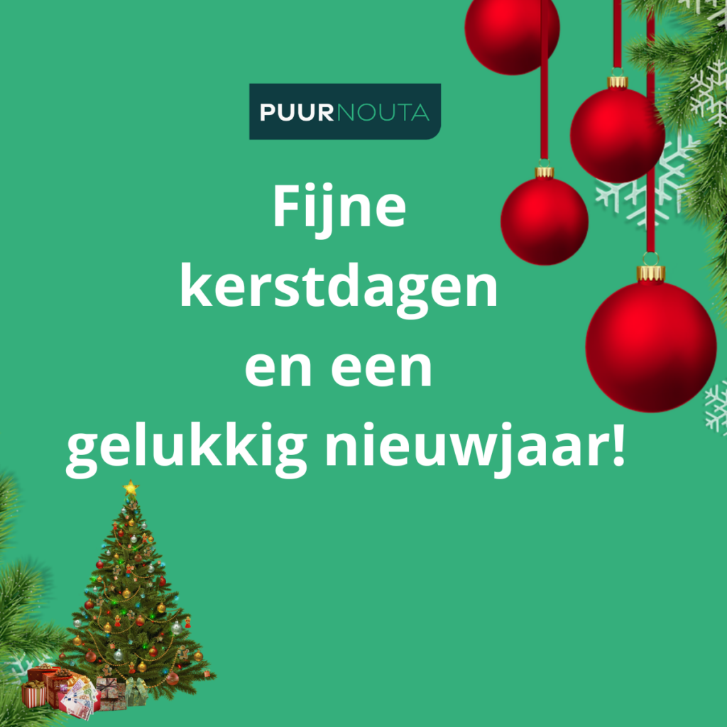 Fijne kerstdagen en een gelukkig nieuwjaar!