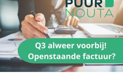 Het derde kwartaal is voorbij.