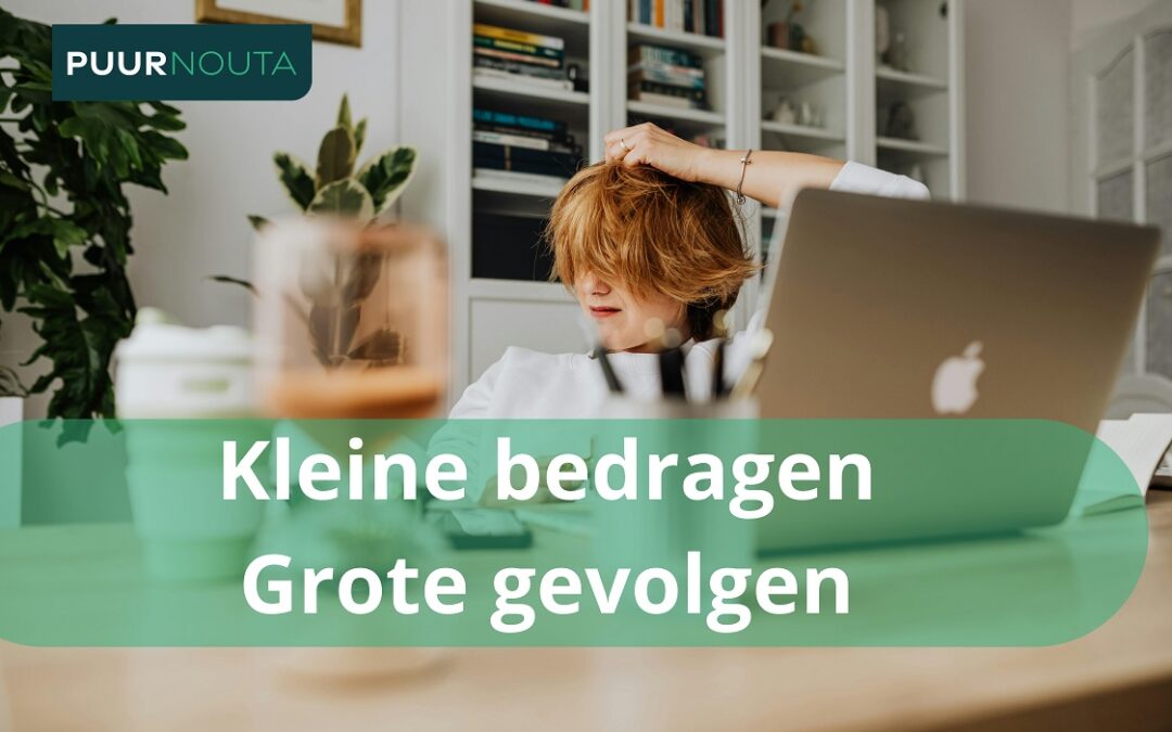Kleine bedragen, Grote gevolgen.