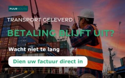 Uw transport is geleverd. De vracht is aangekomen. Maar de betaling?
