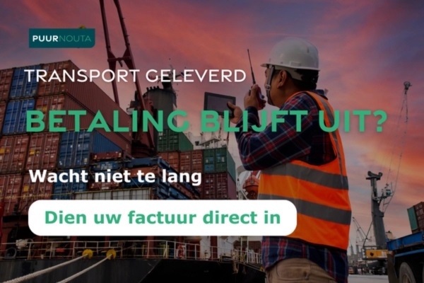 Levering uitgevoerd. Betaling blijft uit. Herkenbaar PUURNouta Incasso