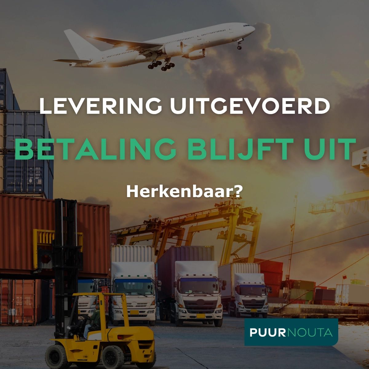 Levering uitgevoerd. Betaling blijft uit. Herkenbaar. PUURNouta